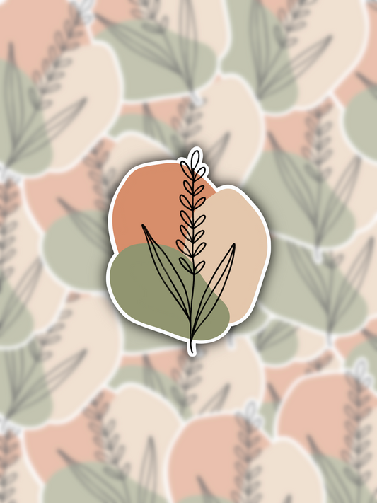 Boho Neutral Florals sticker