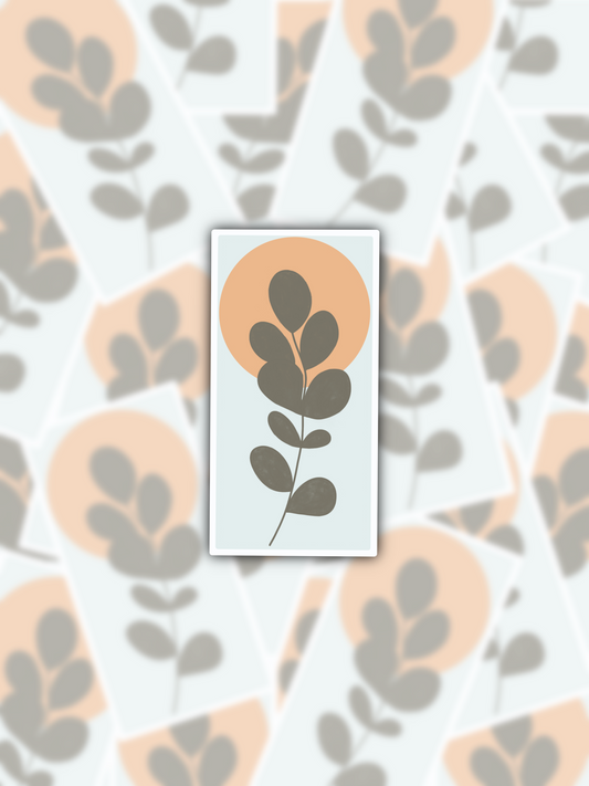 Neutral Sun Leaf sticker