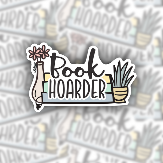 Book Hoarder sticker