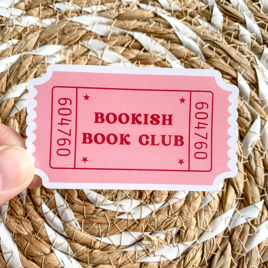 bookish book club sticker - waterproof sticker - gifts for readers - RF design company