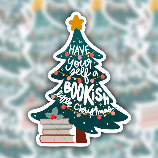 book sticker - bookish sticker - bookish christmas sticker - waterproof sticker - kindle sticker - RF design company