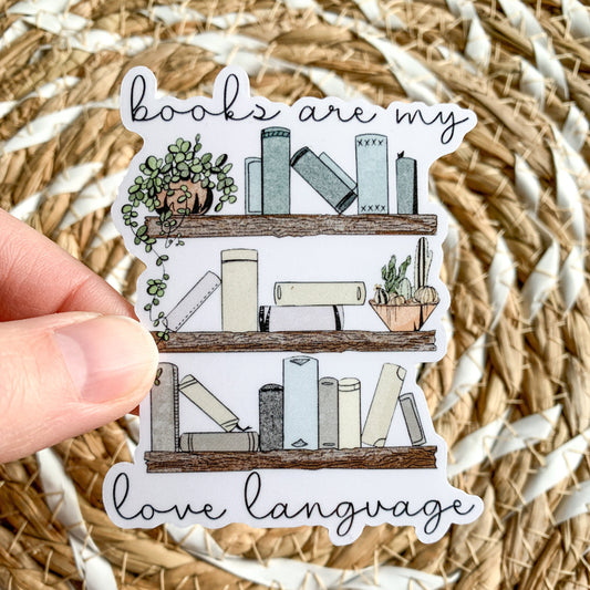 book lover sticker - waterproof sticker - RF Design Company