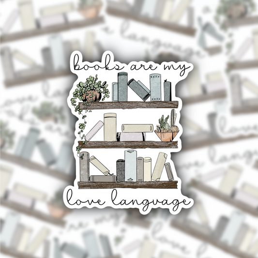 Books are my love language sticker