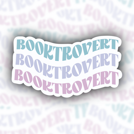 Booktrovert Book Introvert sticker