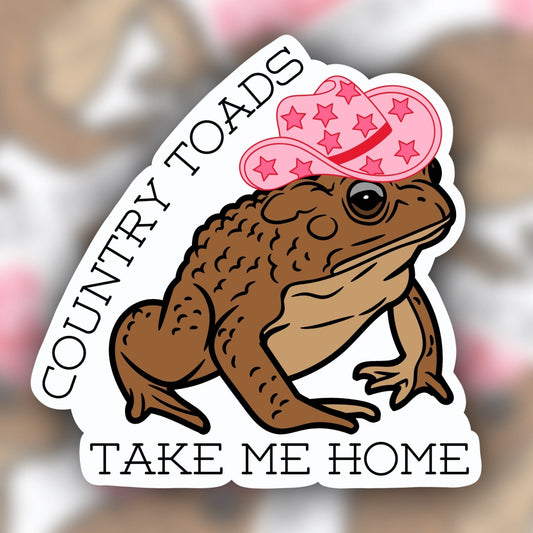 country toads sticker - waterproof sticker - trendy sticker - funny sticker - RF Design Company