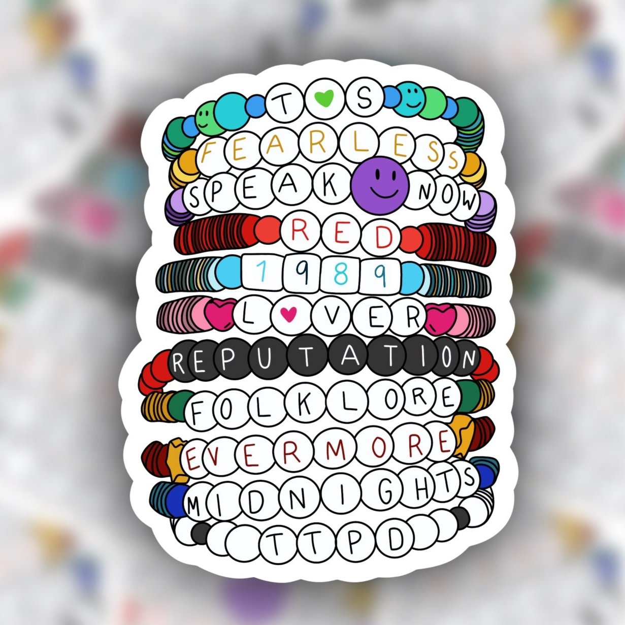 friendship bracelets sticker - taylor swift sticker swiftie sticker - waterproof sticker - trendy sticker - funny sticker - RF Design Company