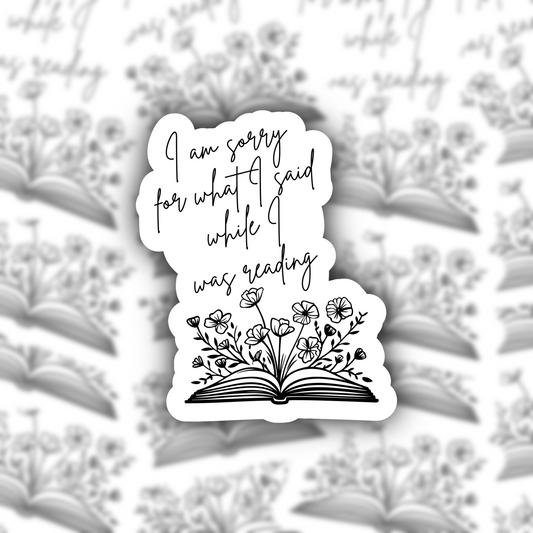 bookish sticker - reading sticker - waterproof sticker - gifts for readers - RF design company