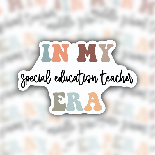 Personalized Teacher Subject Area Eras Stickers