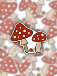 Load image into Gallery viewer, Mushroom And Snail sticker
