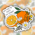 Load image into Gallery viewer, orange juice sticker - Noah Kahan sticker - waterproof sticker - RF Design Company
