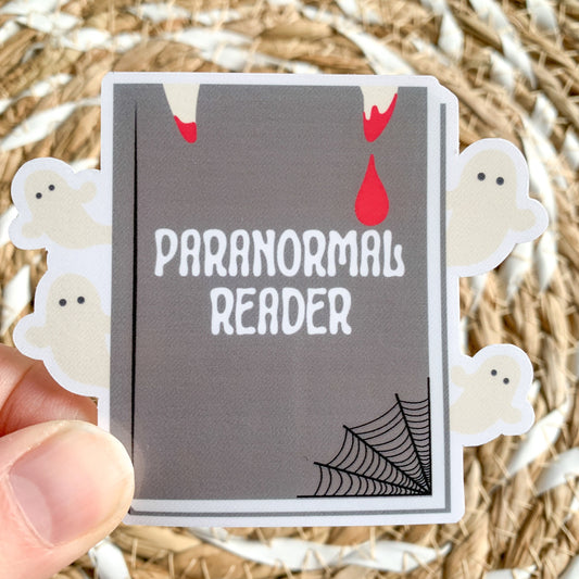 paranormal reader sticker - waterproof sticker - gifts for readers - RF design company