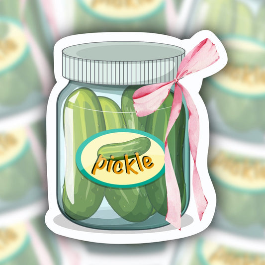 coquette sticker - pickle sticker - bow sticker - waterproof sticker - trendy sticker - funny sticker - RF Design Company