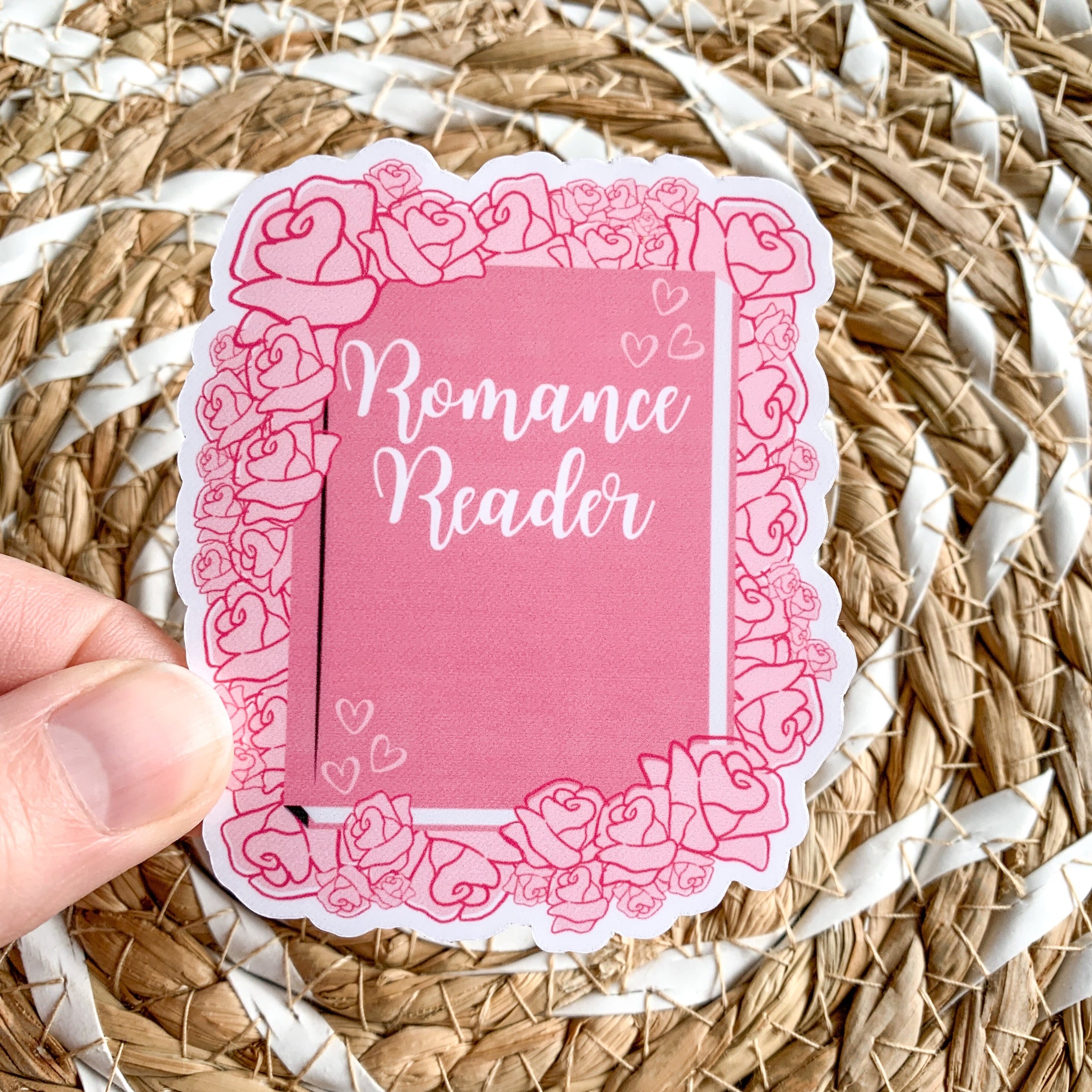 romance reader sticker - reading sticker - waterproof sticker - gifts for readers - RF design company