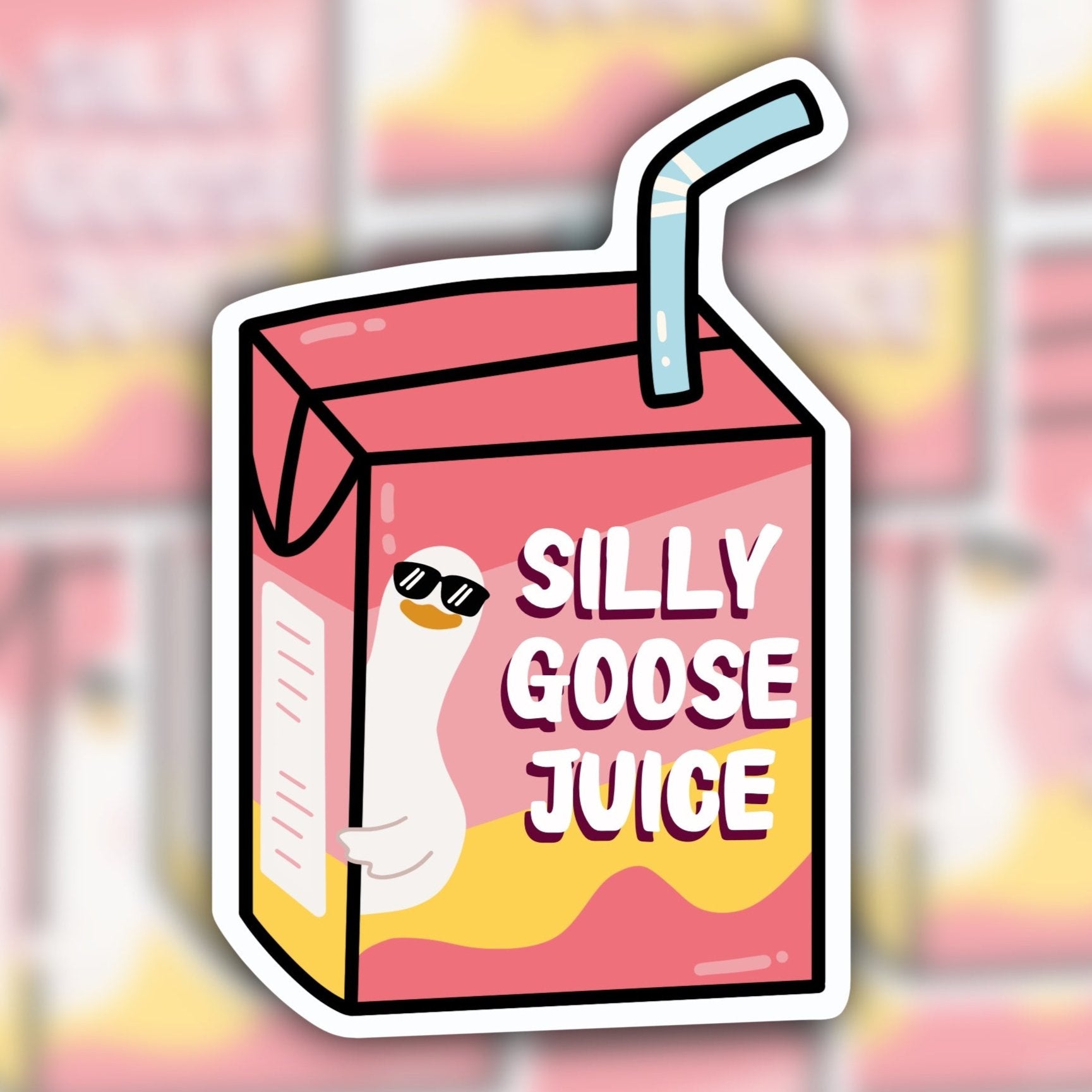 silly goose juice sticker - waterproof sticker - trendy sticker - funny sticker - RF Design Company