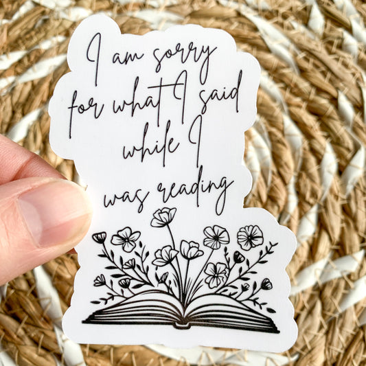 bookish sticker - reading sticker - waterproof sticker - gifts for readers - RF design company