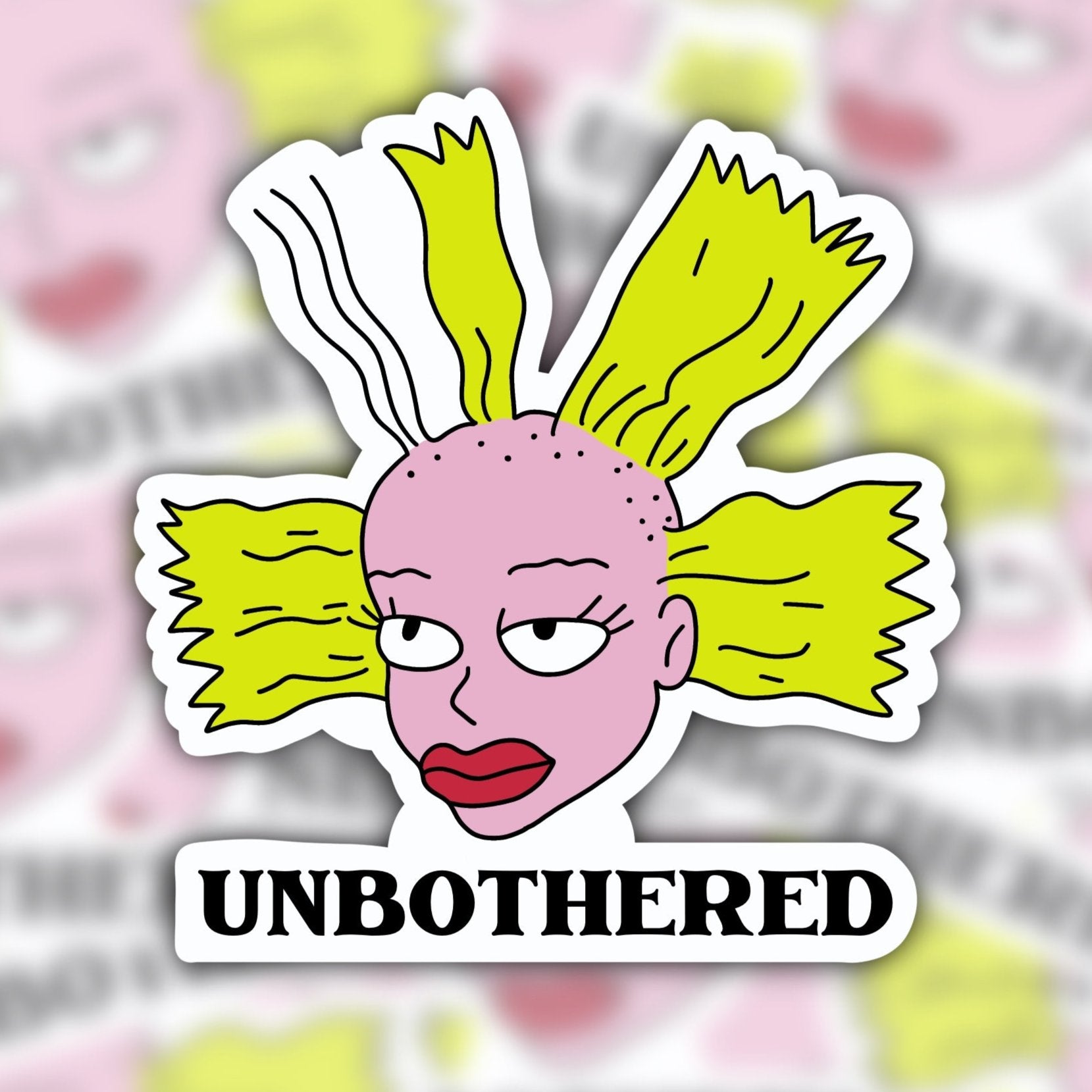 unbothered cynthia sticker - rugrats sticker - waterproof sticker - trendy sticker - funny sticker - RF Design Company