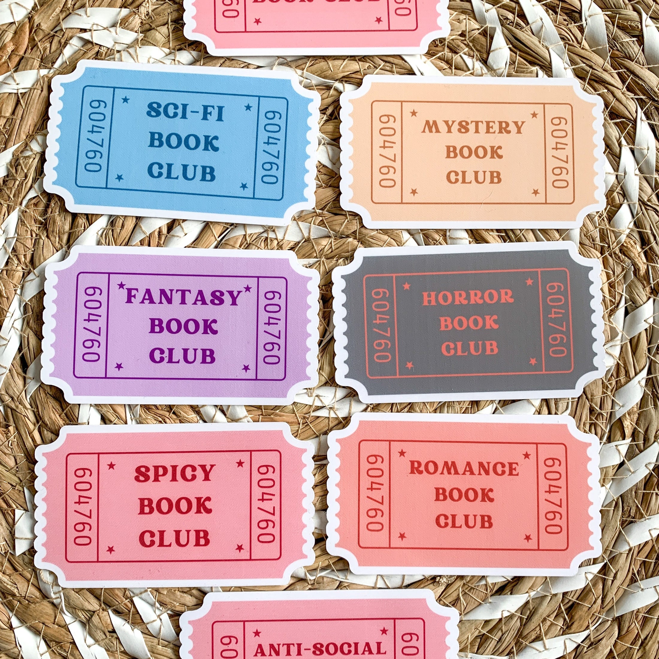 fantasy book club sticker - waterproof sticker - gifts for readers - RF design company