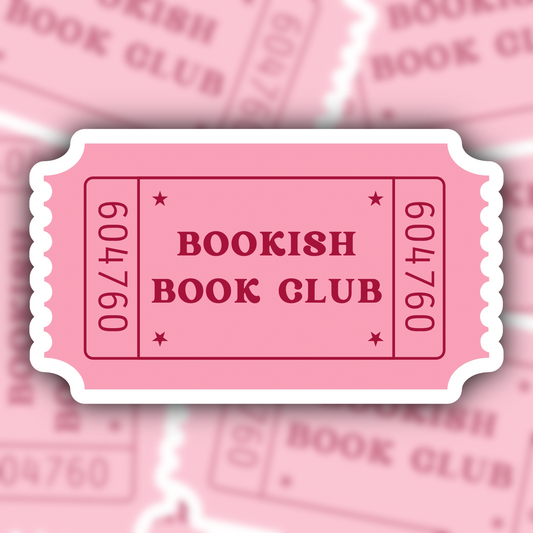 bookish book club sticker - waterproof sticker - gifts for readers - RF design company