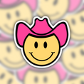 Load image into Gallery viewer, cowboy sticker - cowgirl sticker - yeehaw sticker - waterproof sticker - RF Design Company 
