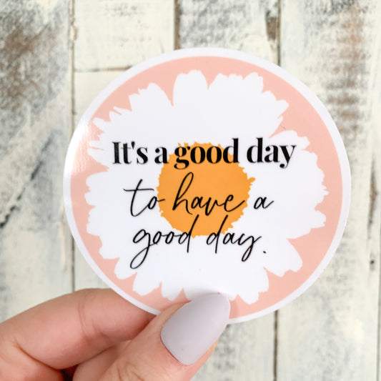 daisy sticker - floral sticker - motivational sticker - positive sticker -  flower sticker - waterproof sticker - RF Design Company