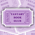 Load image into Gallery viewer, fantasy book club sticker - waterproof sticker - gifts for readers - RF design company
