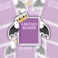 Load image into Gallery viewer, fantasy reader sticker - reading sticker - waterproof sticker - gifts for readers - RF design company
