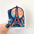 Load image into Gallery viewer, Eiffel Tower sticker - France sticker- Paris sticker - landmark sticker - travel sticker - wanderlust sticker - adventure sticker -  waterproof sticker - RF Design Company
