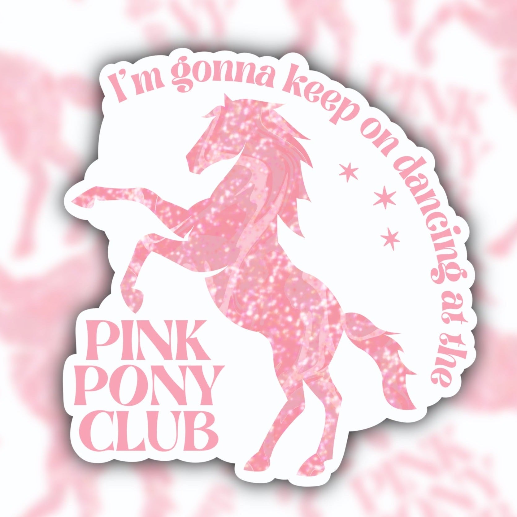 pink pony club sticker - Chappell Roan sticker - waterproof sticker - RF Design company