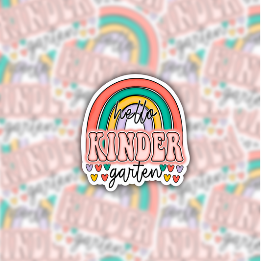 Kindergarten teacher sticker