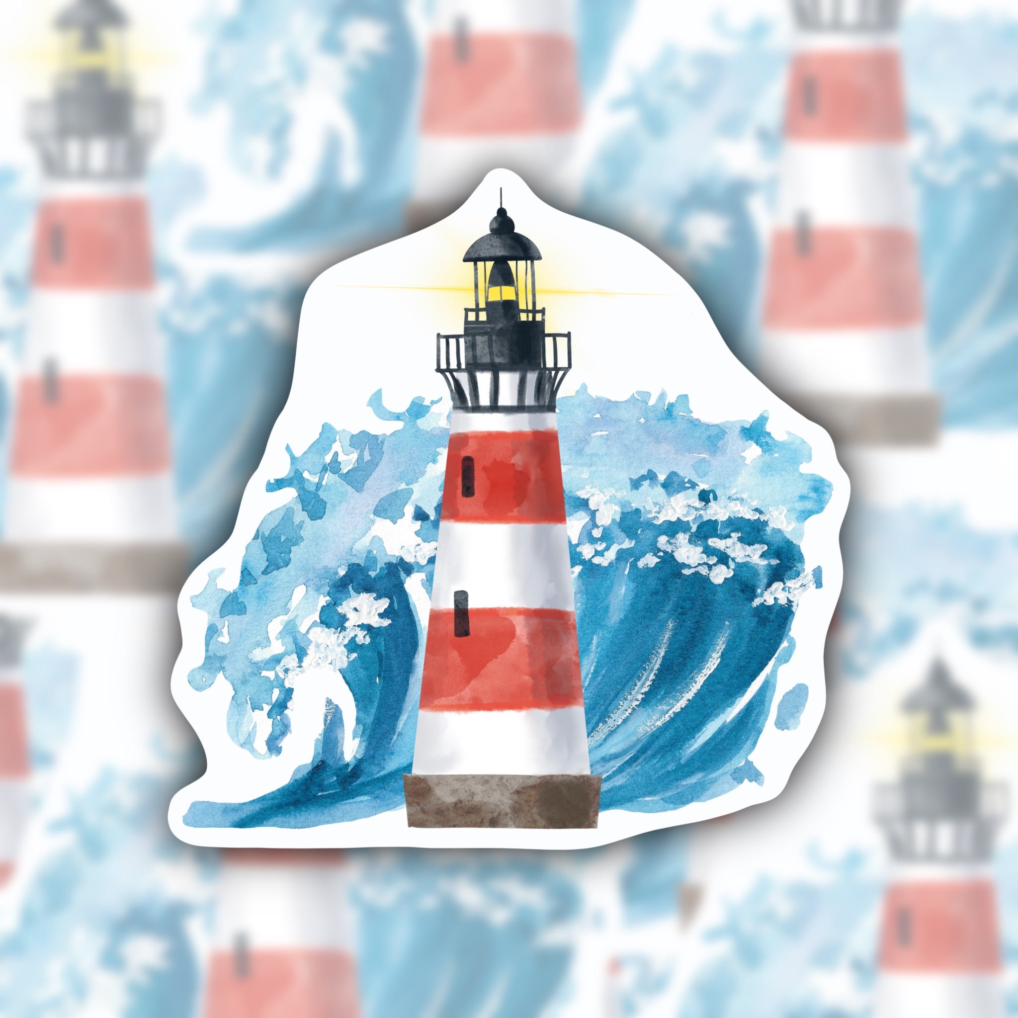 lighthouse sticker - waterproof sticker - RF design company