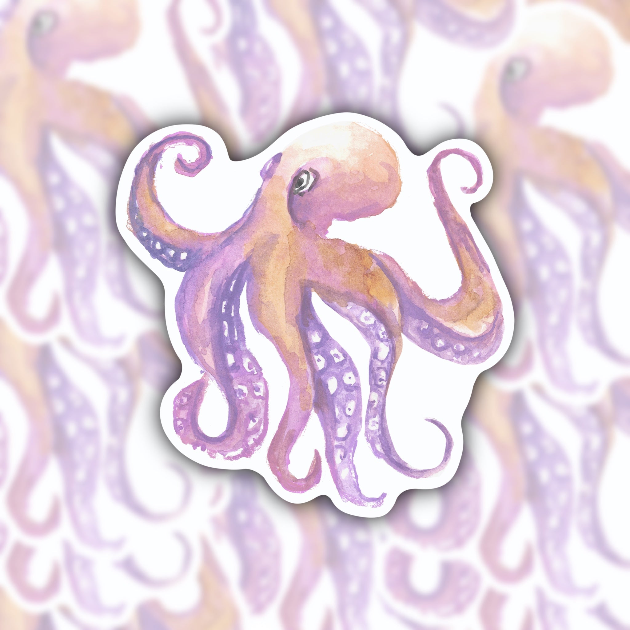 octopus sticker - waterproof sticker - RF design company