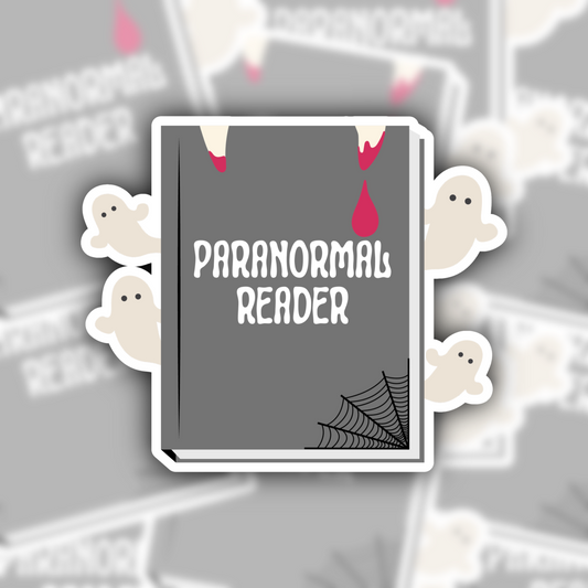 paranormal reader sticker - waterproof sticker - gifts for readers - RF design company