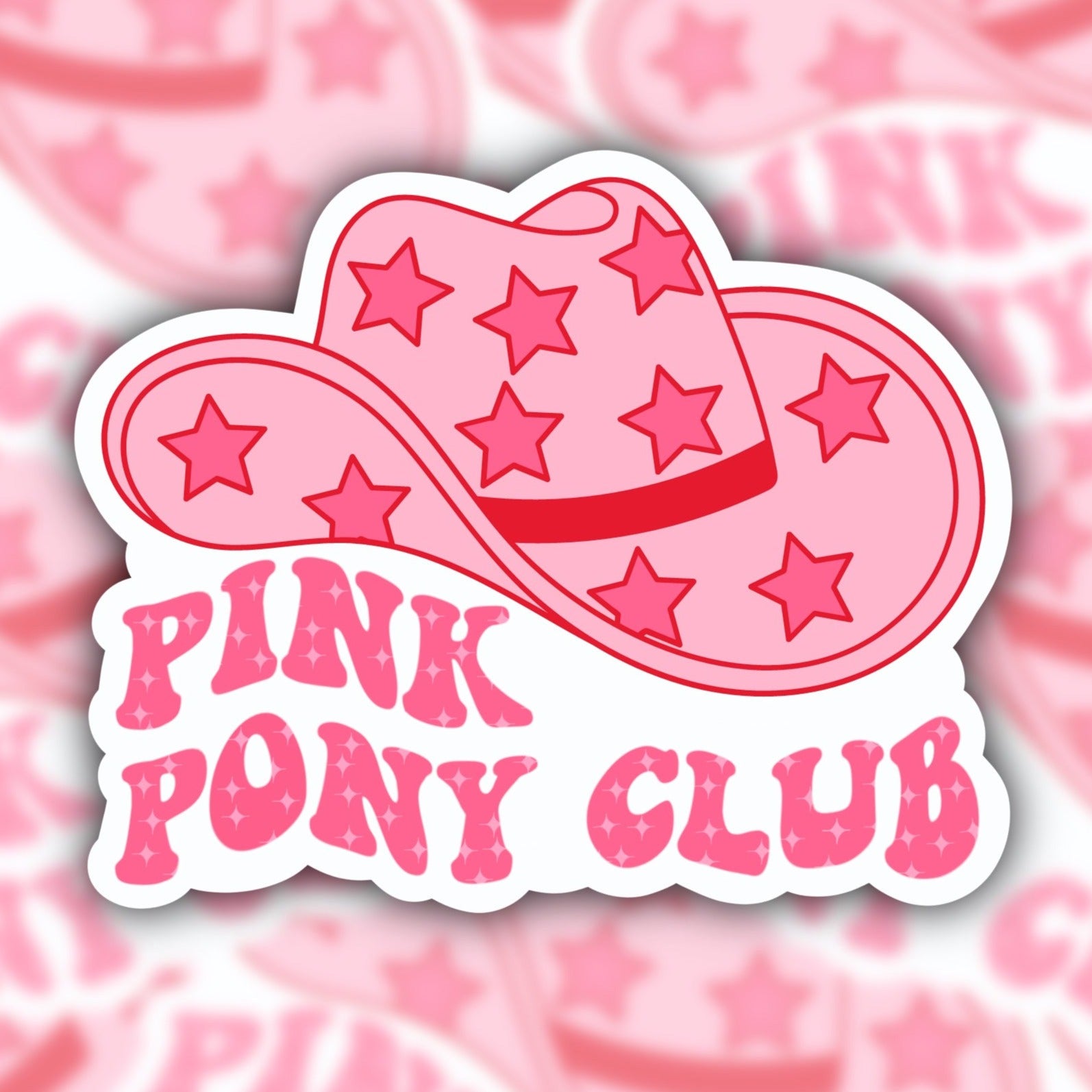 pink pony club sticker - Chappell Roan sticker - waterproof sticker - RF Design company