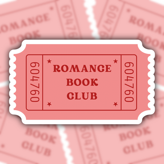 romance book club sticker - waterproof sticker - gifts for readers - RF design company