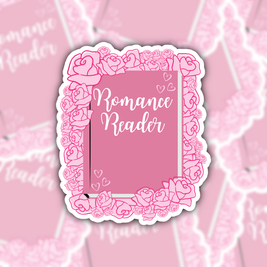 romance reader sticker - reading sticker - waterproof sticker - gifts for readers - RF design company