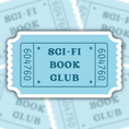 Load image into Gallery viewer, sci fi book club sticker - waterproof sticker - gifts for readers - RF design company
