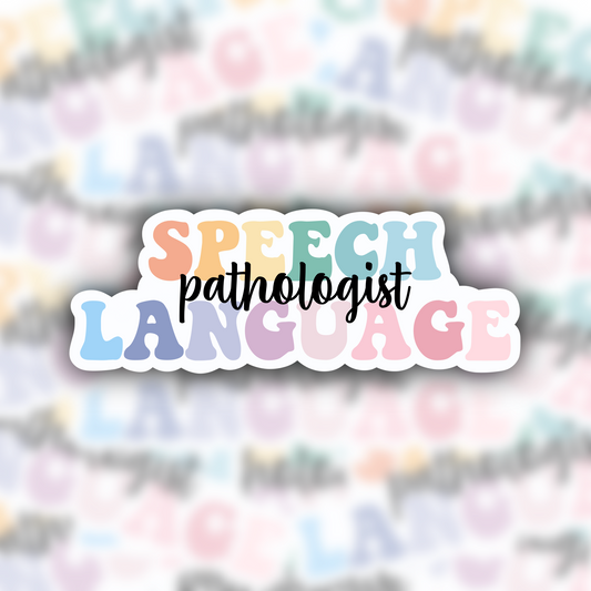 SLP Speech Language Pathologist sticker