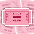 Load image into Gallery viewer, spicy book club sticker - waterproof sticker - gifts for readers - RF design company
