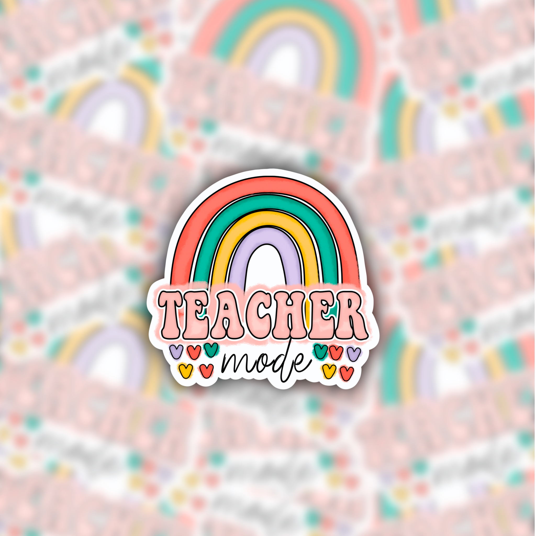 Teacher mode teacher sticker