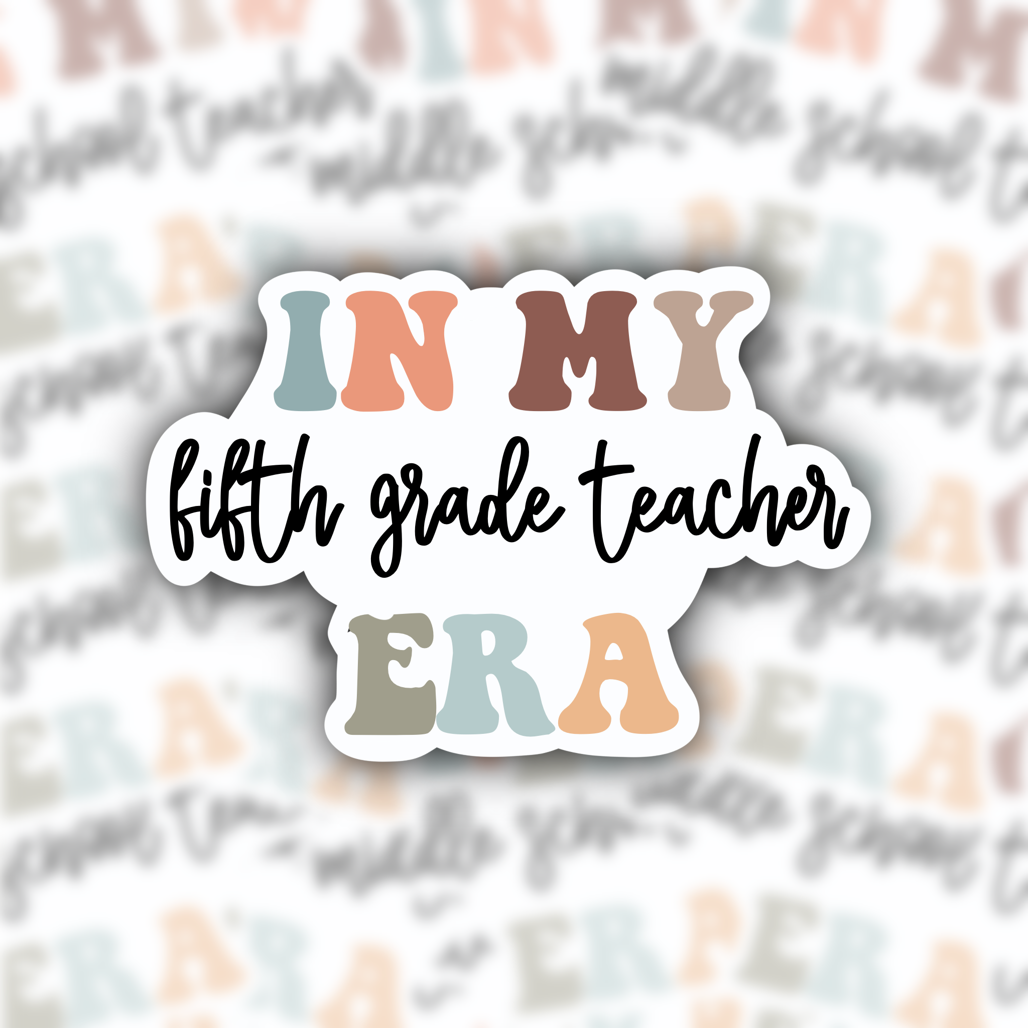 Personalized Teacher Eras Stickers