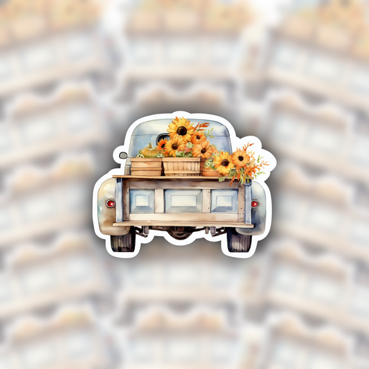 Sunflower Truck sticker