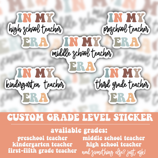 Personalized Teacher Eras Stickers