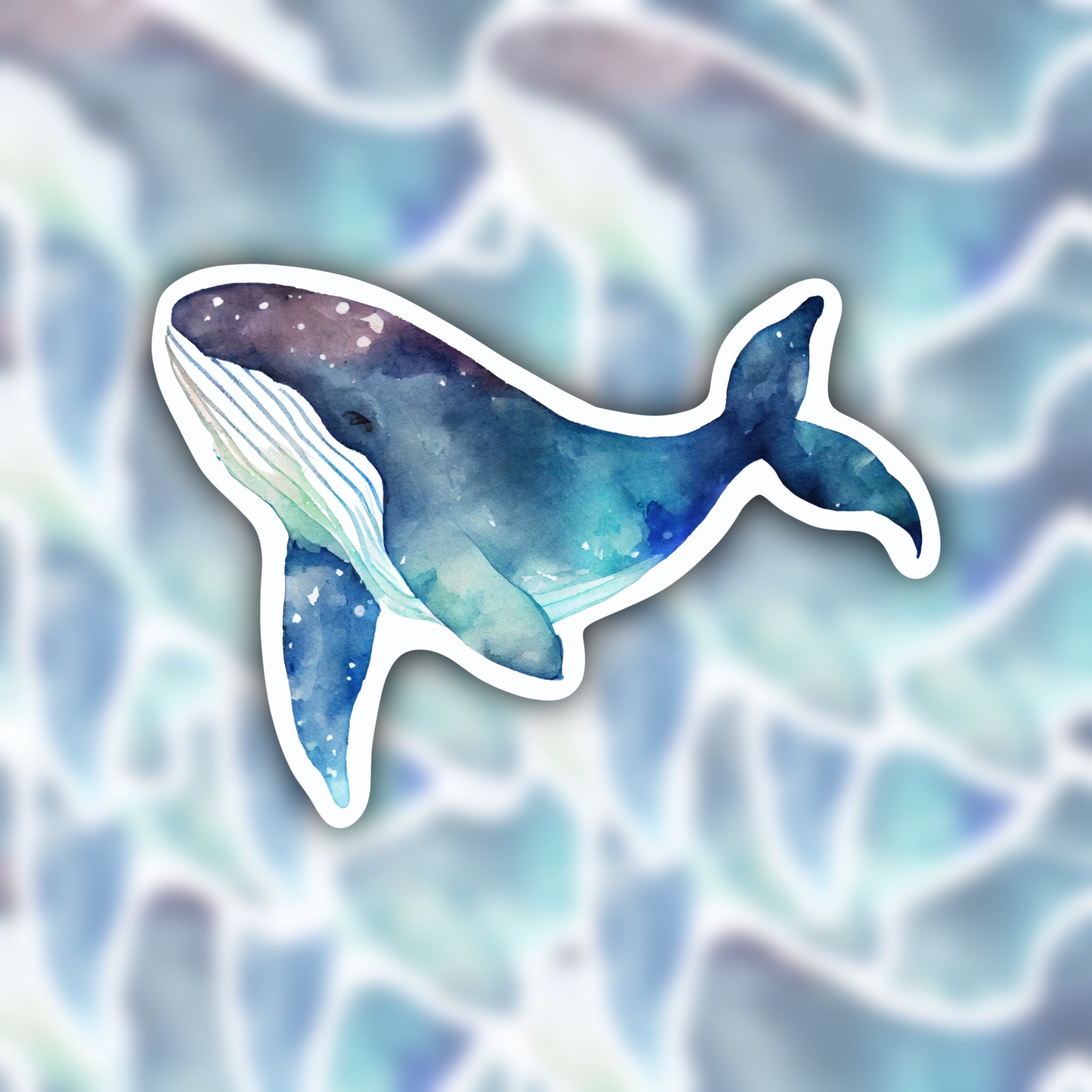 whale sticker - waterproof sticker - RF design company